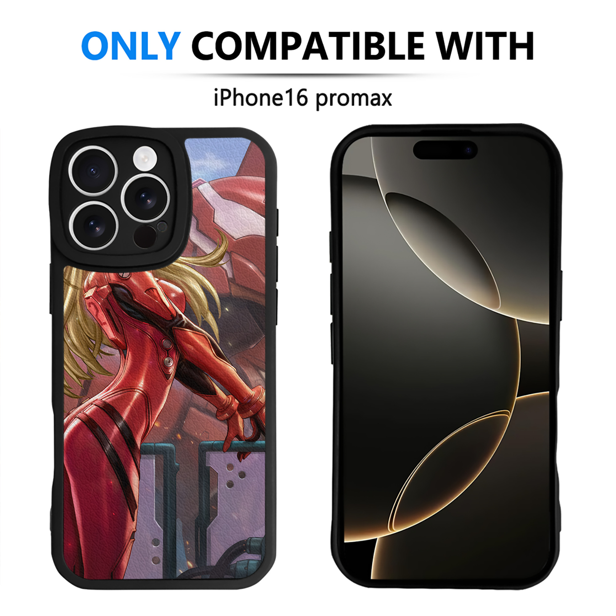 （画像用） EVA 新世紀エヴァンゲリオン 【iPhone 16シリーズ対応】シリコンスマホケース（レザー調） 材質：シリコン